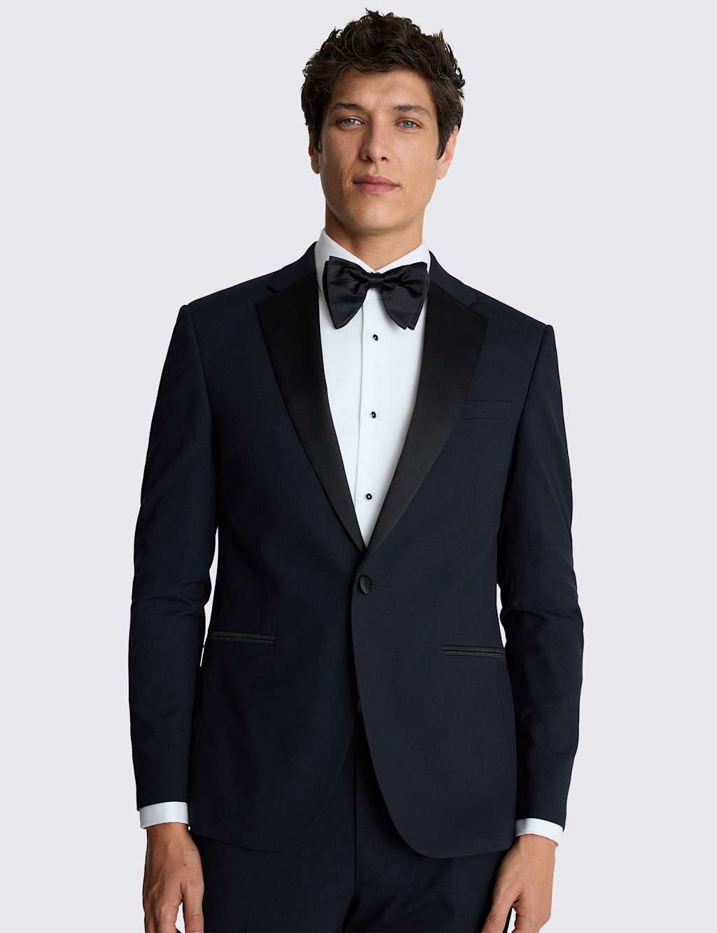 Moss Men's Slim Fit Stretch Tuxedo Jacket - 42 - Navy - Available at M&S