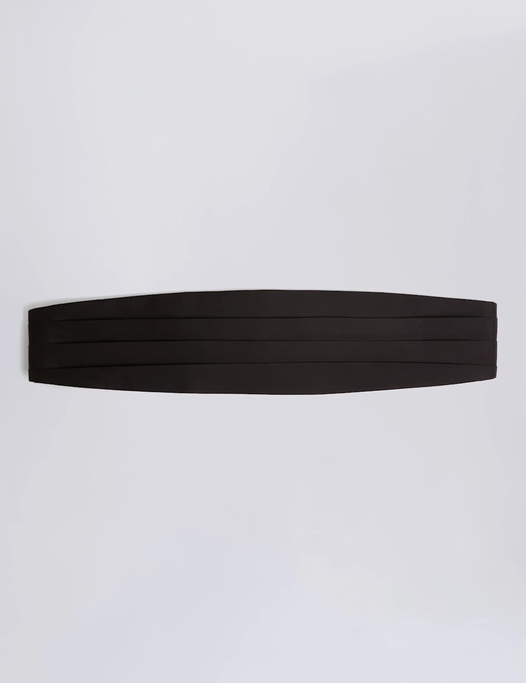 Moss Men's Pure Silk Cummerbund - Black - Available at M&S