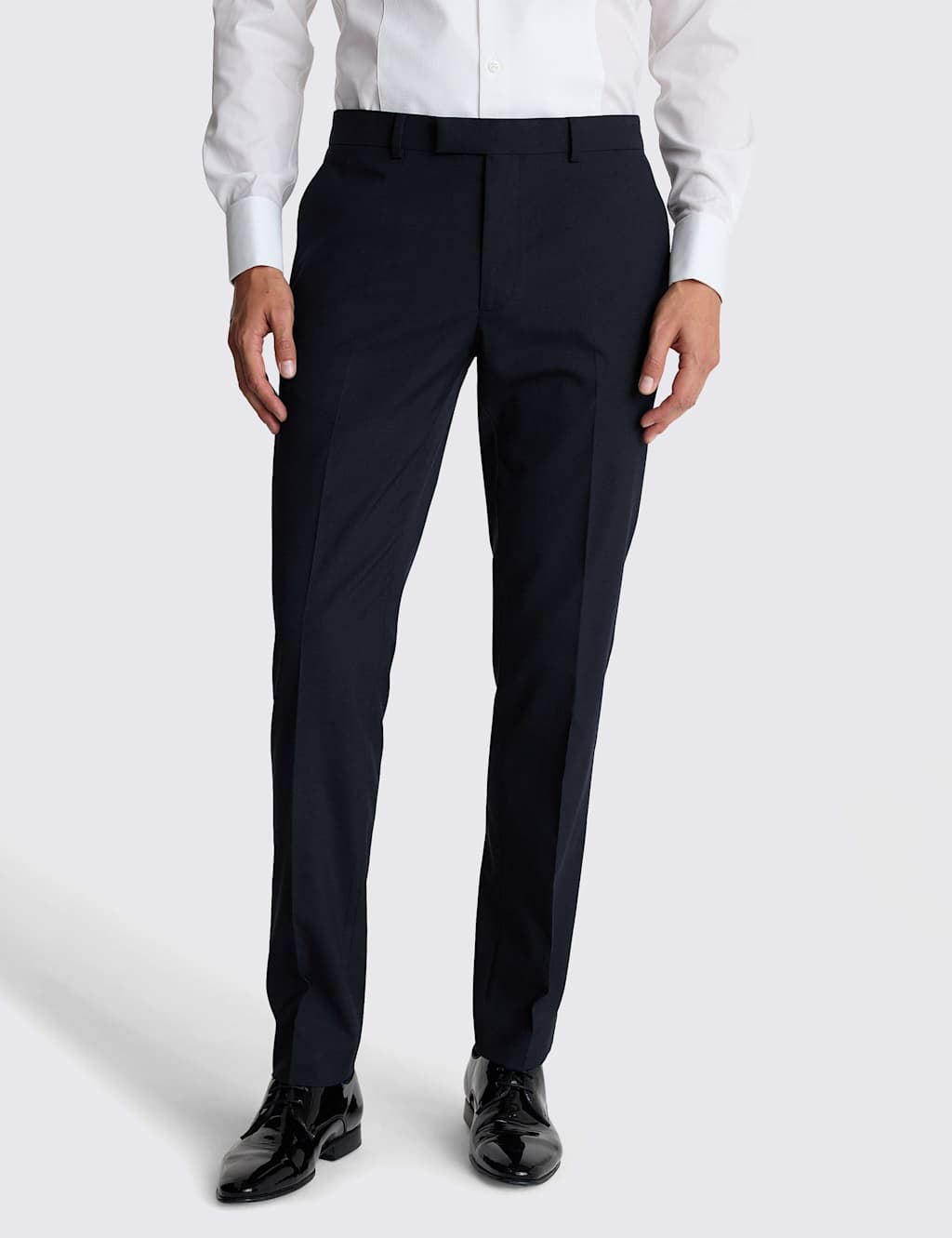 Moss Men's Slim Fit Stretch Suit Trousers - 42 - Dark Navy - Available at M&S