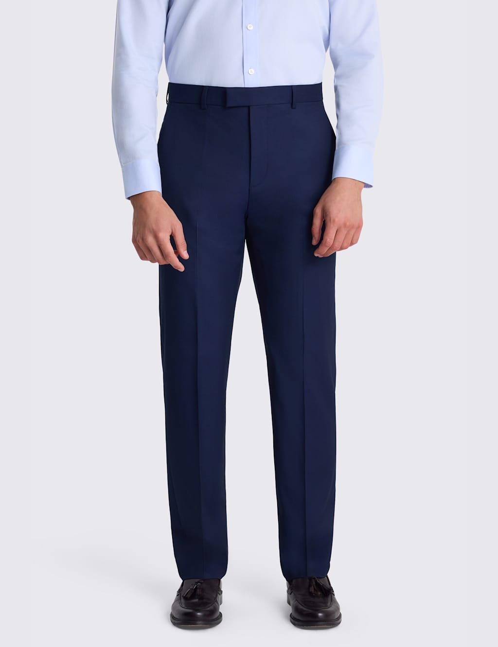 Moss Men's Tailored Fit Stretch Suit Trousers - 40 - Dark Navy - Available at M&S
