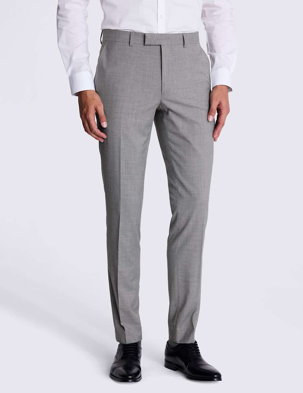 Moss Men's Slim Fit Stretch Suit Trousers - 32 - Grey - Available at M&S