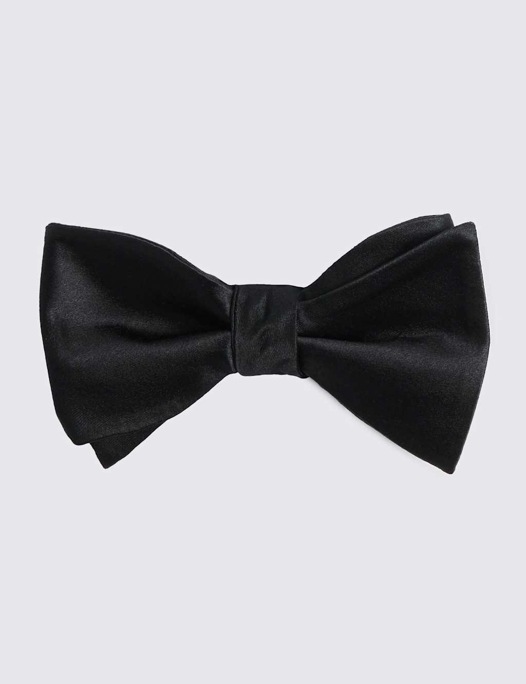 Moss Men's Pure Silk Bow Tie - Black - Available at M&S