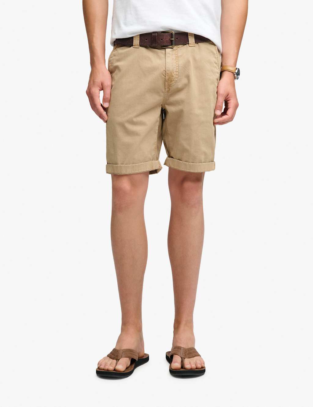 Superdry & Co Men's Utility Chino Shorts - 36 - Beige - Available at M&S