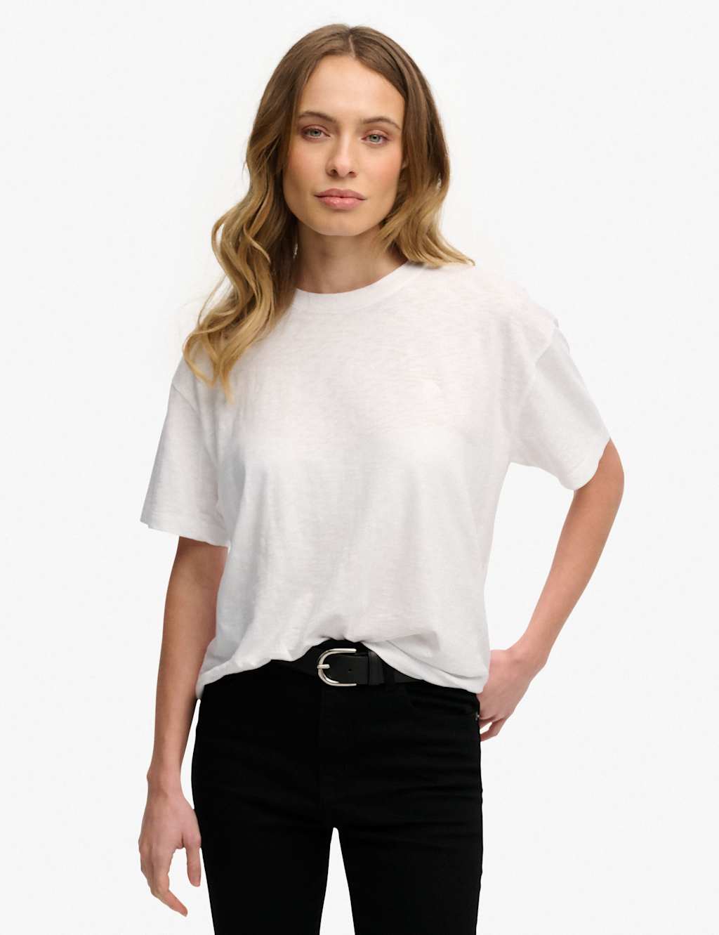 Superdry & Co Women's Cotton Rich T-Shirt - 16 - White - Available at M&S