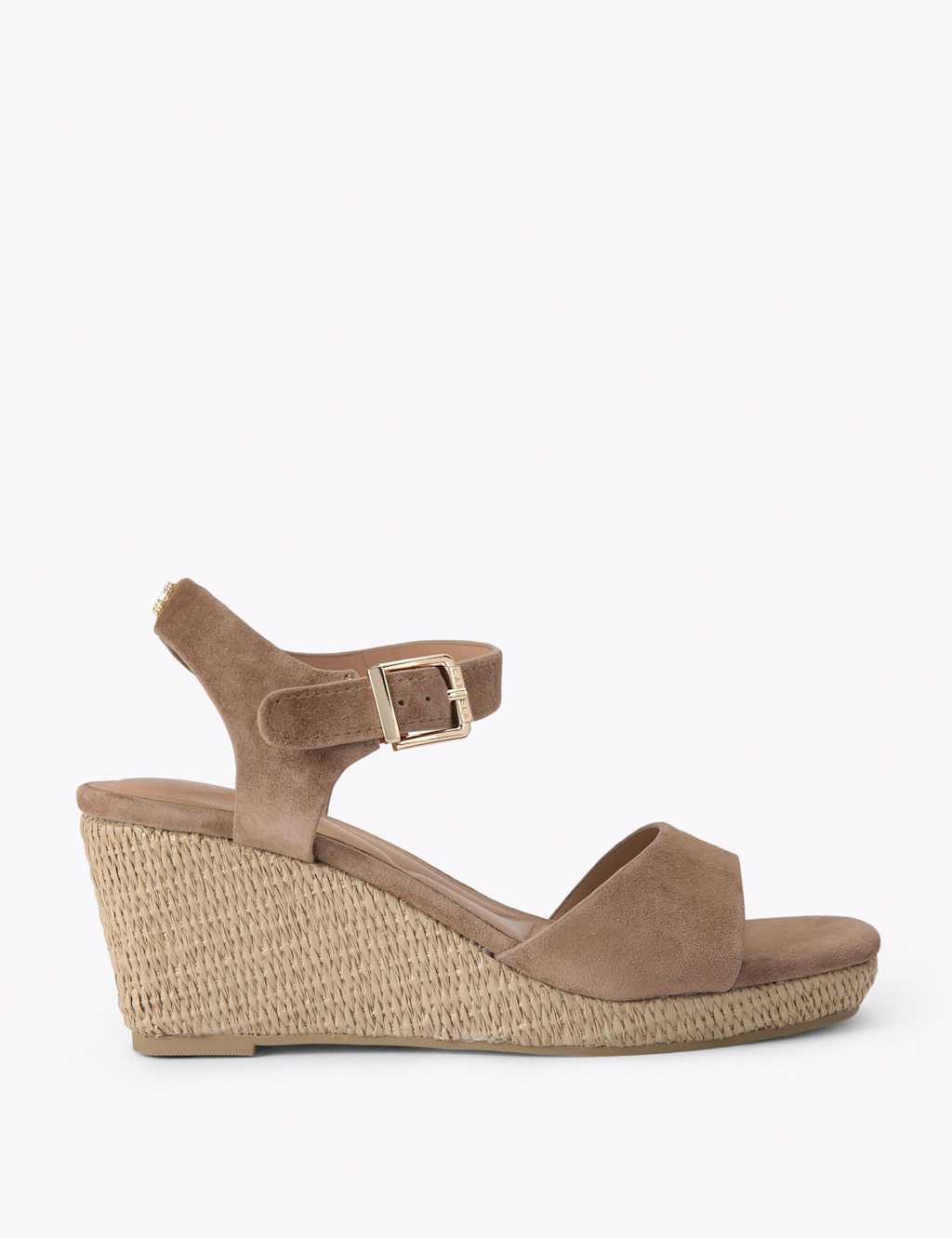 Carvela Women's Suede Wedge Sandals - 6 - Tan - Available at M&S
