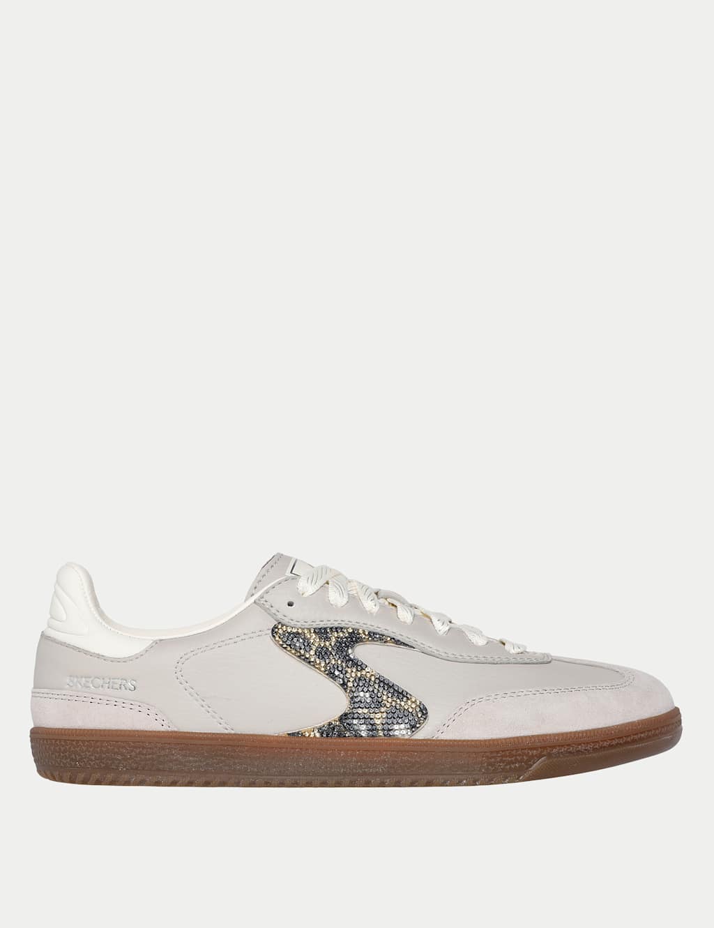 Skechers Women's Slip-Ins Hotshot Shimmering Spots Trainers - 3 - Natural - Available at M&S