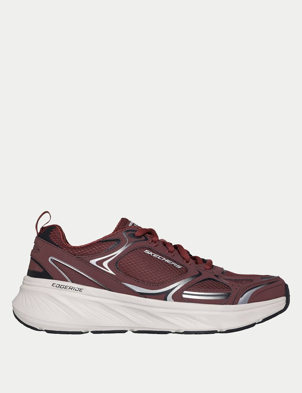 Skechers Men's Edgeride Exodis Sports Trainers - 11 - Dark Red - Available at M&S