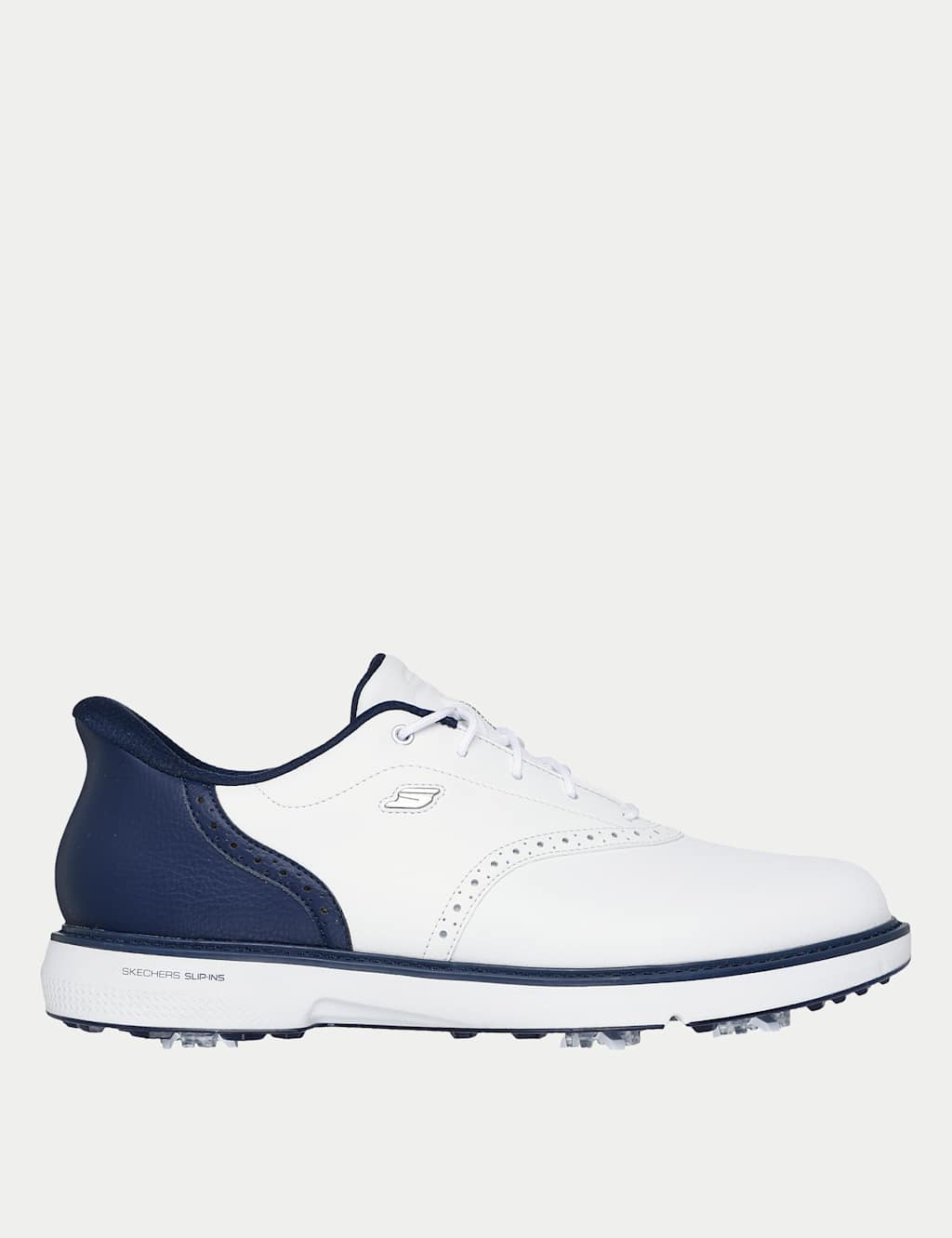 Skechers Men's Slip-ins GO GOLF Prestige Leather Trainers - 8 - White Mix - Available at M&S