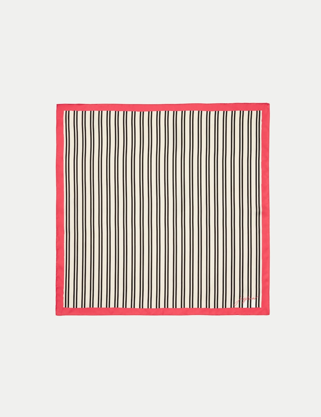 Jigsaw Women's Pure Silk Striped Square Scarf - Ivory Mix - Available at M&S