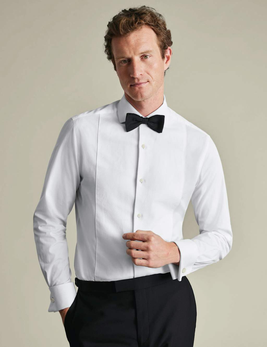 Charles Tyrwhitt Men's Wing Collar Marcella Bib Front Evening Shirt - 16/34in - White - Available at M&S