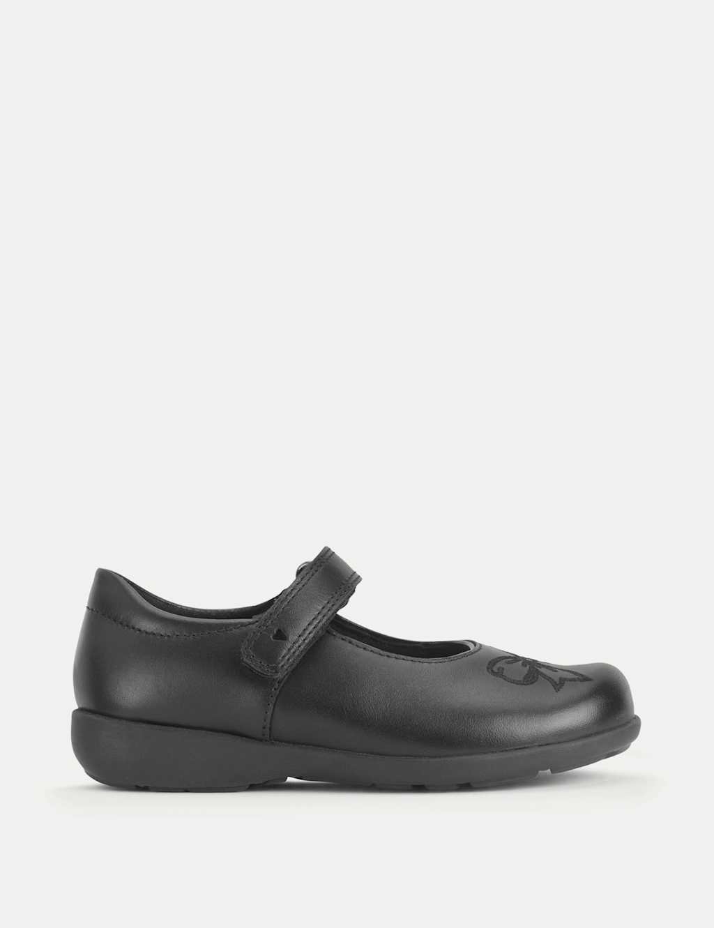 Start-Rite Girls Leather Bow School Shoes (6 Small - 10 1/2 Small) - 10½ - Black - Available at M&S