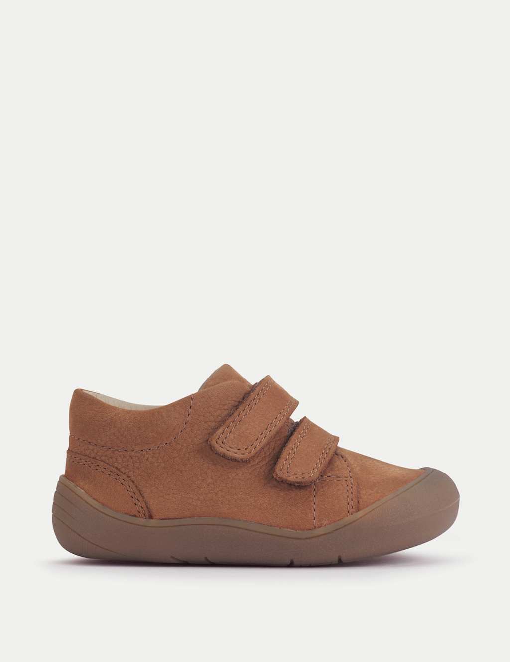 Start-Rite Kids Leather Riptape Trainers (3 Small - 7 Small) - Tan - Available at M&S