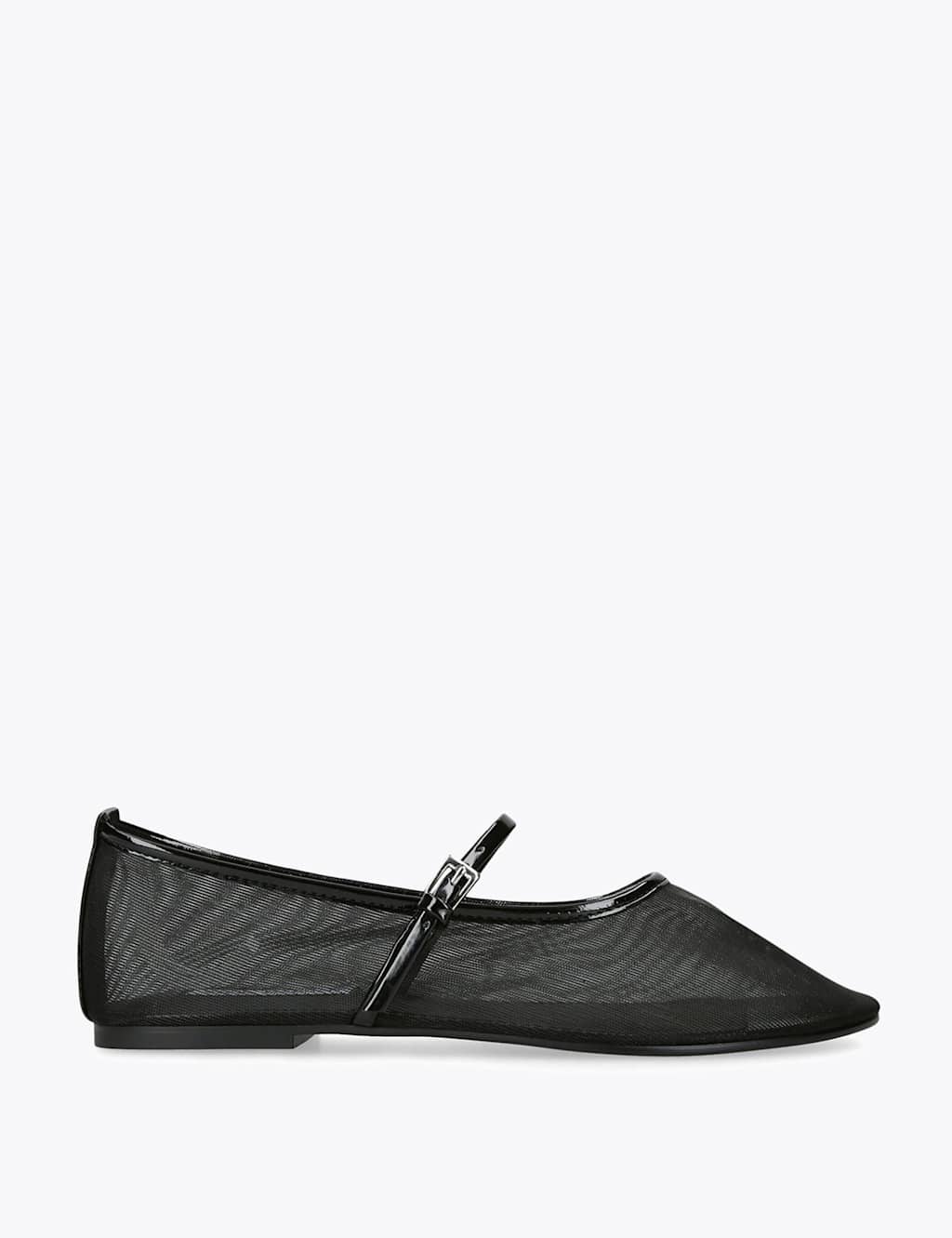 Steve Madden Women's Mesh Flat Mary Jane Shoes - 6 - Black - Available at M&S