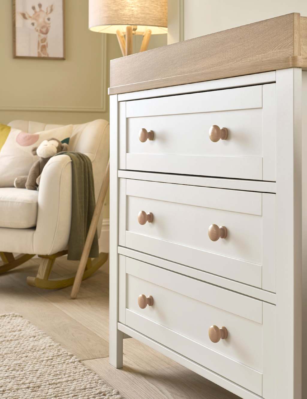 Mamas & Papas Wedmore Dresser Changer - White Mix - Available at M&S