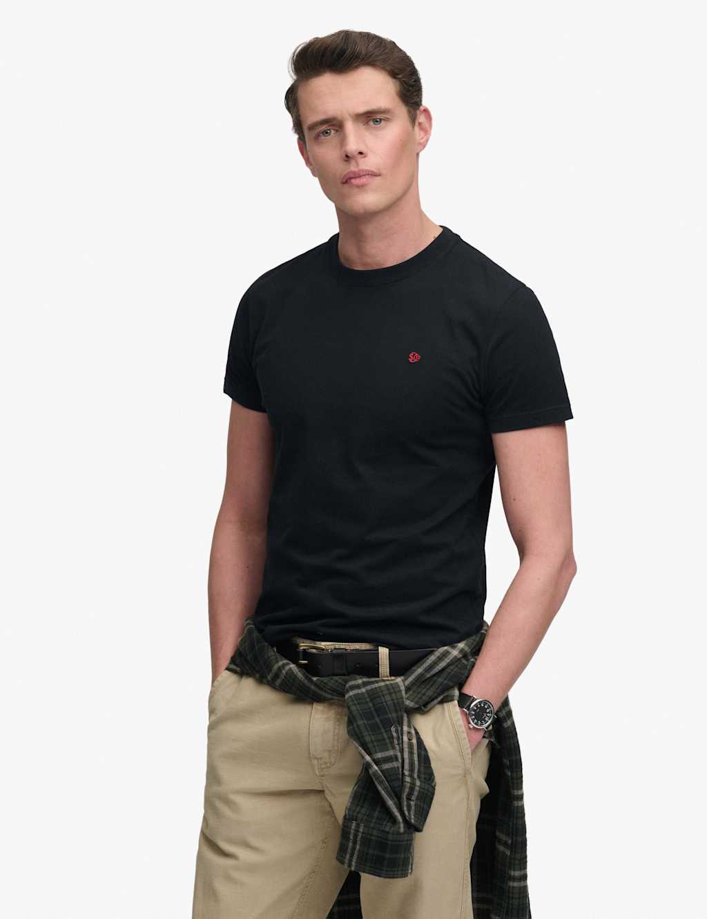 Superdry & Co Men's Pure Cotton Embroidered Logo T-Shirt - M - Available at M&S