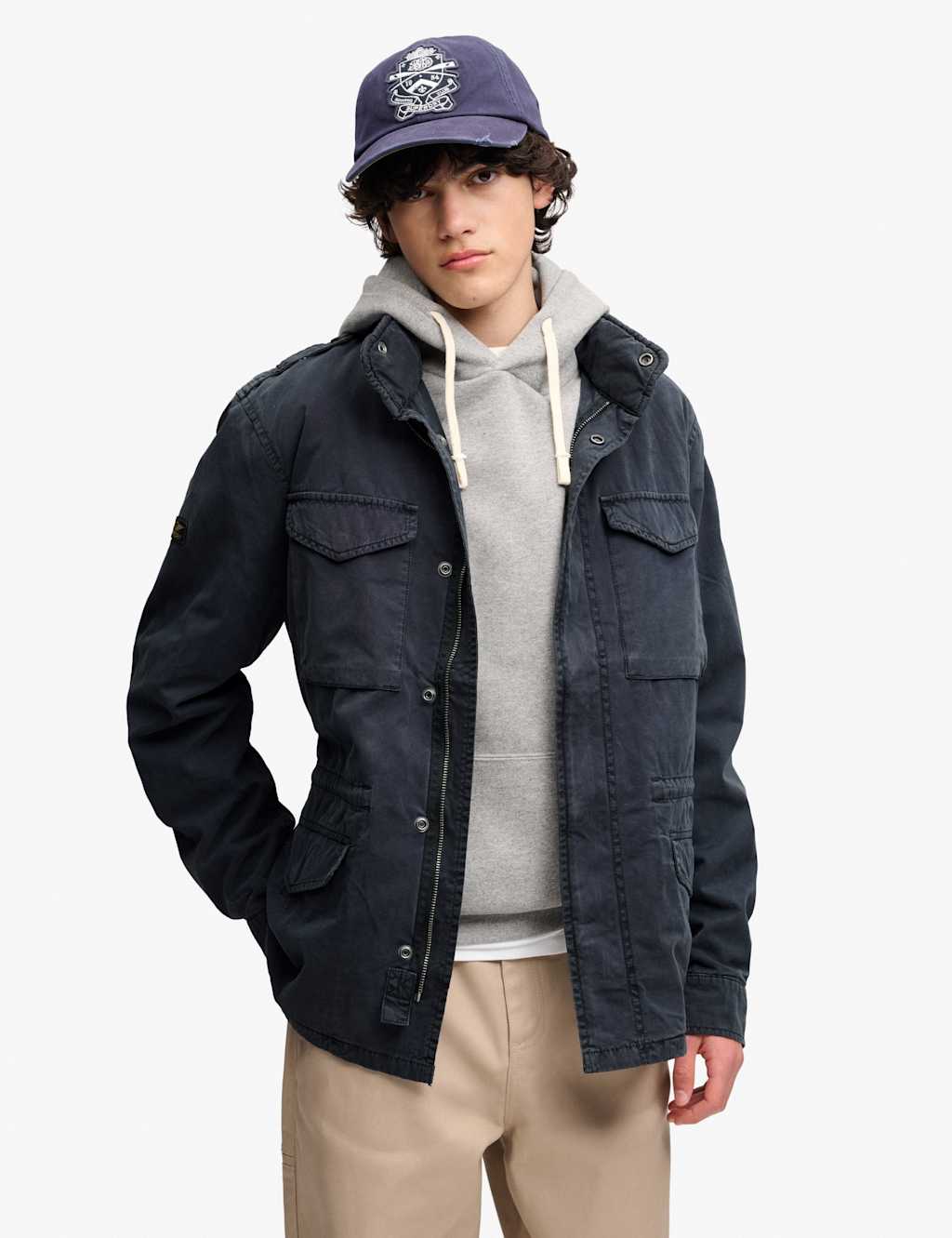 Superdry & Co Men's Pure Cotton Utility Jacket - 2XL - Navy - Available at M&S