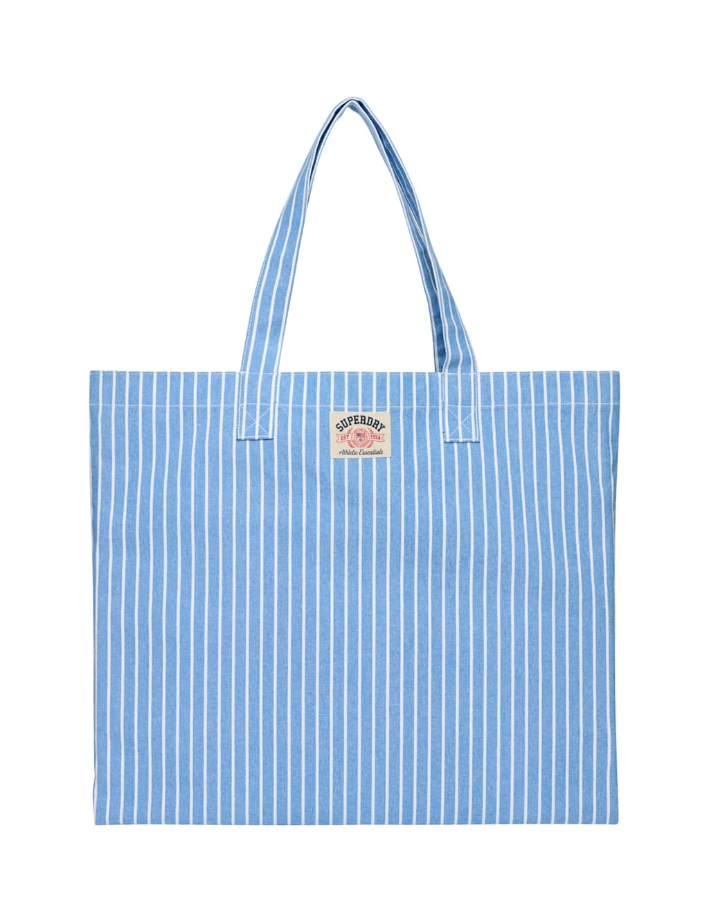 Superdry & Co Women's Pure Cotton Striped Top Handle Tote Bag - Blue - Available at M&S