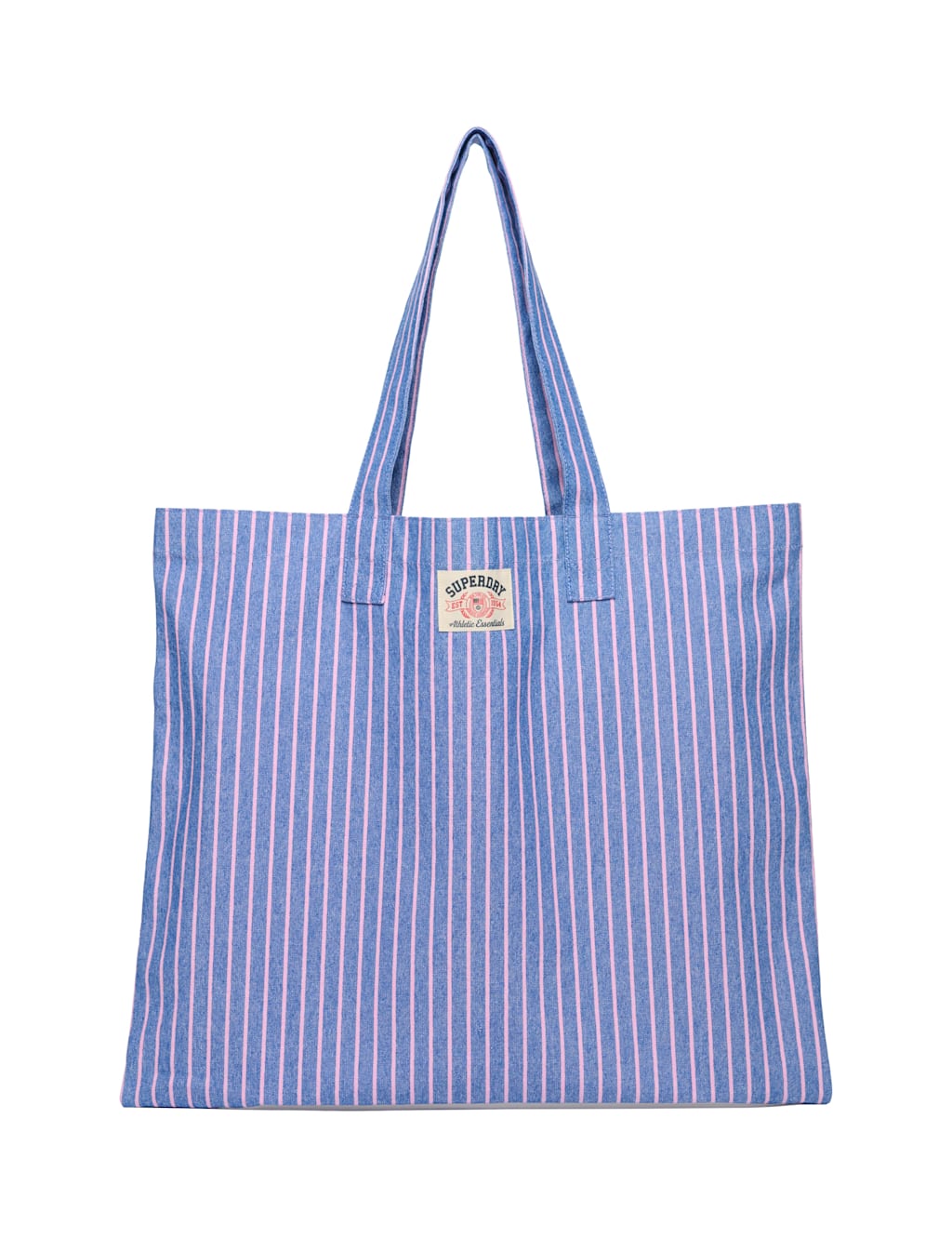 Superdry & Co Women's Pure Cotton Striped Top Handle Tote Bag - Navy - Available at M&S