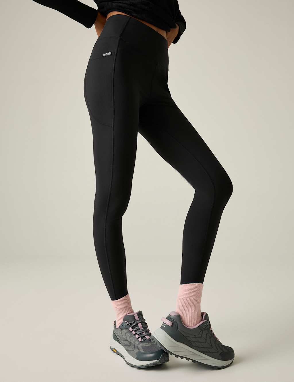 Regatta Women's Outdoor Comfort Contour Walking Leggings - 12 - Black - Available at M&S