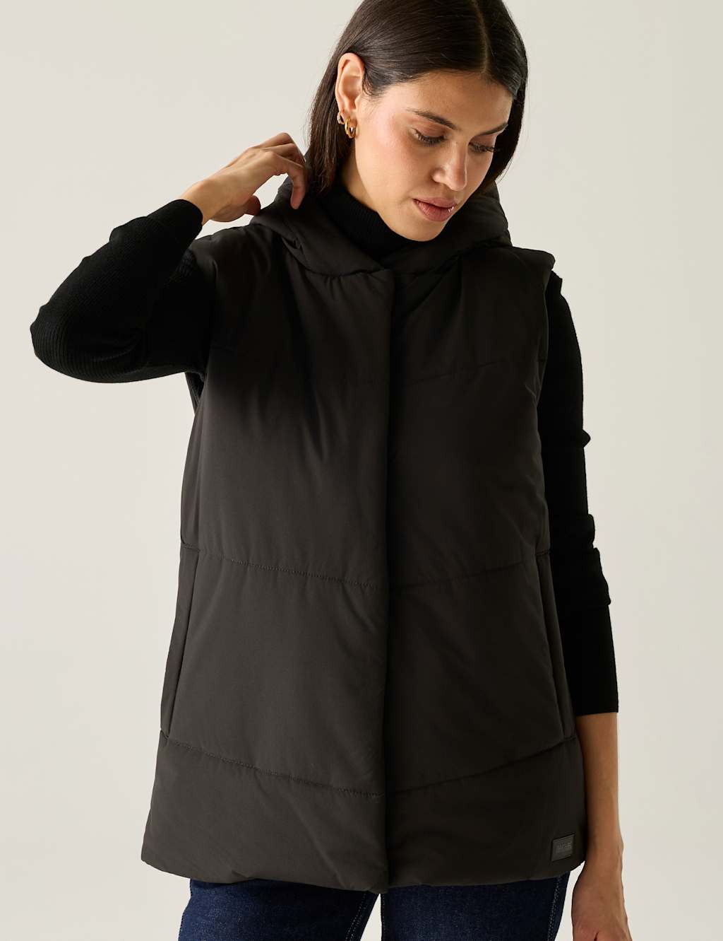 Regatta Women's Nehiala Water Repellent Hooded Padded Gilet - 12 - Black - Available at M&S