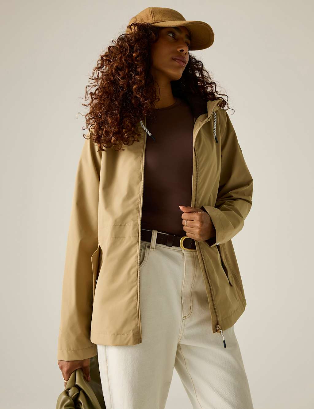 Regatta Women's Bayletta Waterproof Leopard Print Hooded Jacket - 24 - Beige - Available at M&S