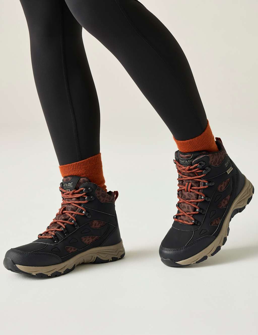 Regatta Women's Vendora Animal Waterproof Walking Boots - 6 - Black - Available at M&S