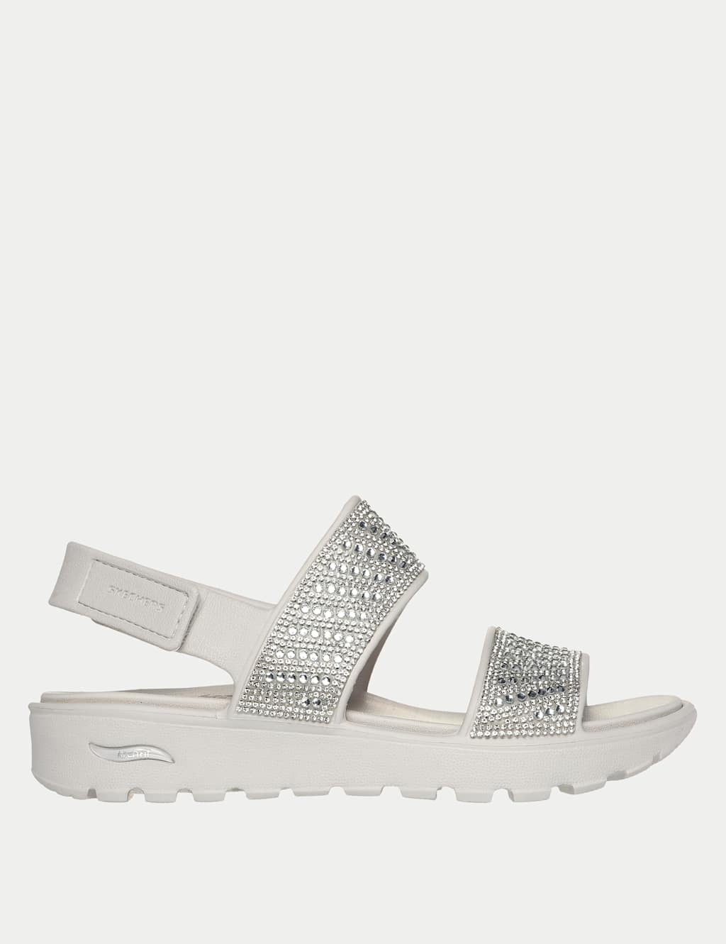 Skechers Women's Arch Fit Footsteps Embellished Footbed Sandals - 8 - Natural - Available at M&S