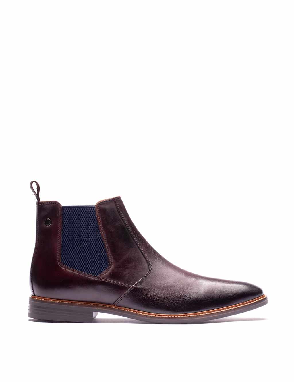 Base London Men's Leather Chelsea Boots - 9 - Brown - Available at M&S