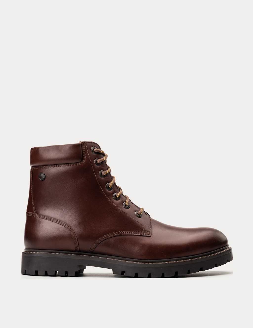 Base London Men's Leather Casual Boots - 12 - Brown - Available at M&S