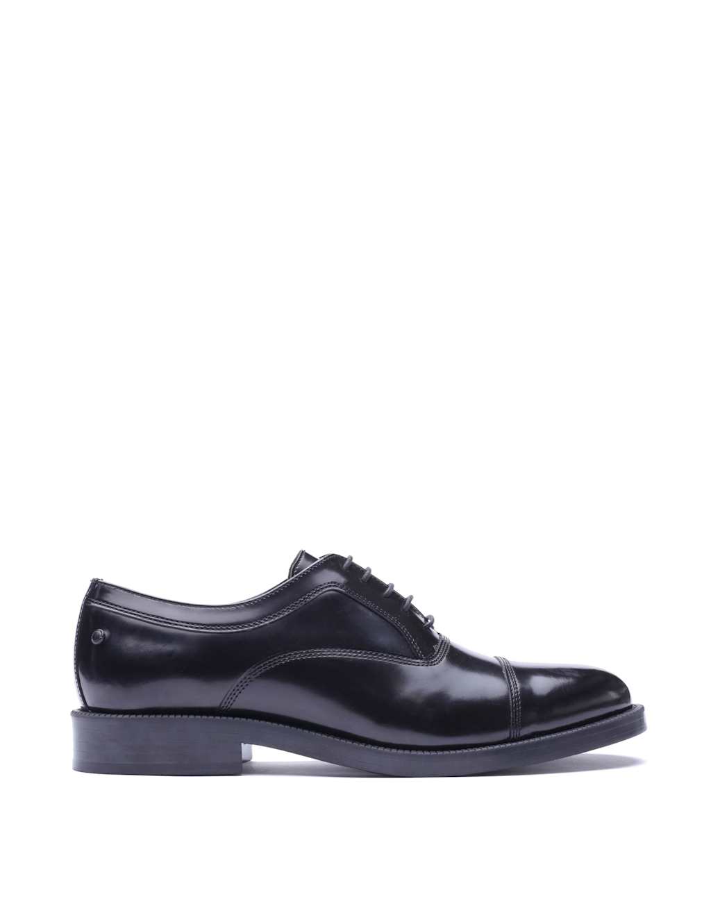 Base London Men's Leather Oxford Shoes - 7 - Black - Available at M&S