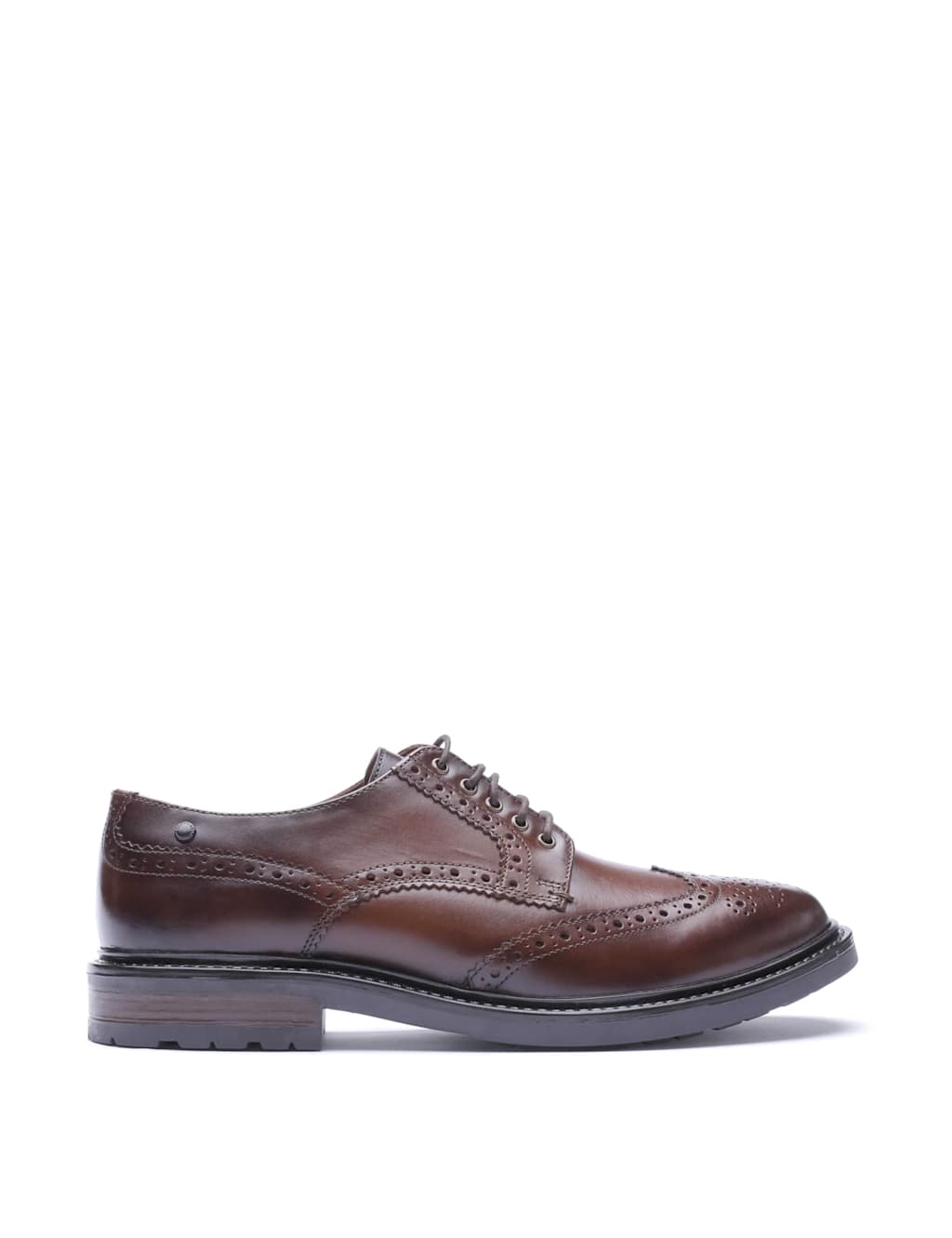 Base London Men's Leather Brogues - 7 - Brown - Available at M&S