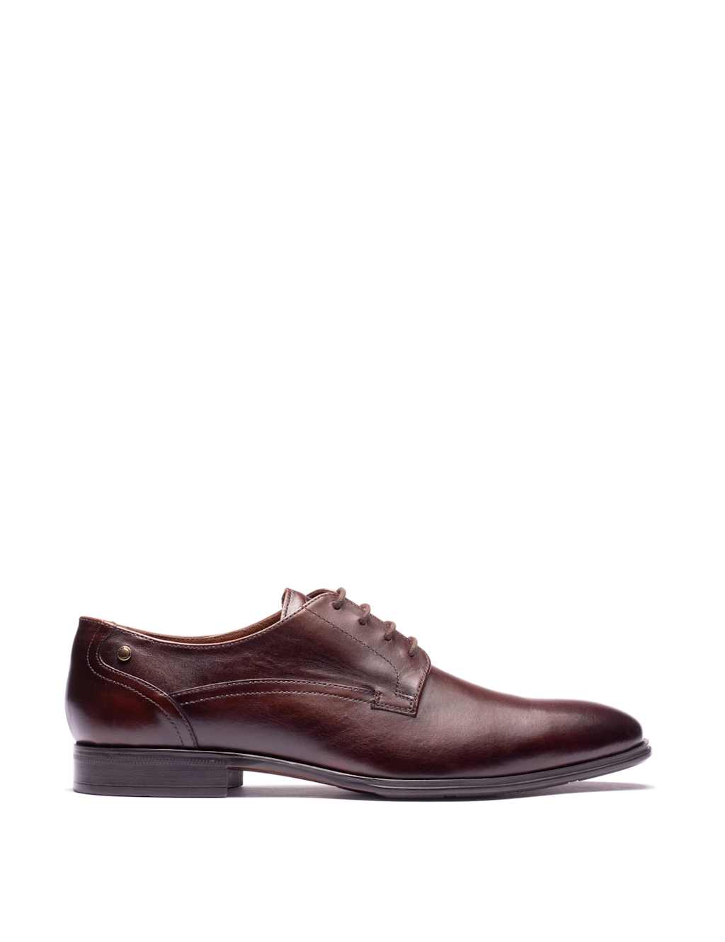 Base London Men's Leather Derby Shoes - 12 - Brown - Available at M&S