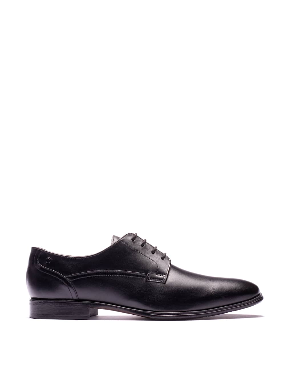 Base London Men's Leather Derby Shoes - 6 - Black - Available at M&S