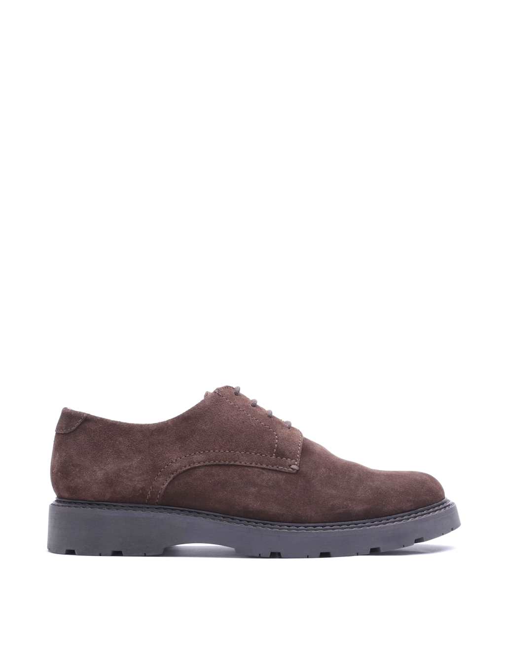 Base London Men's Suede Derby Shoes - 10 - Brown - Available at M&S
