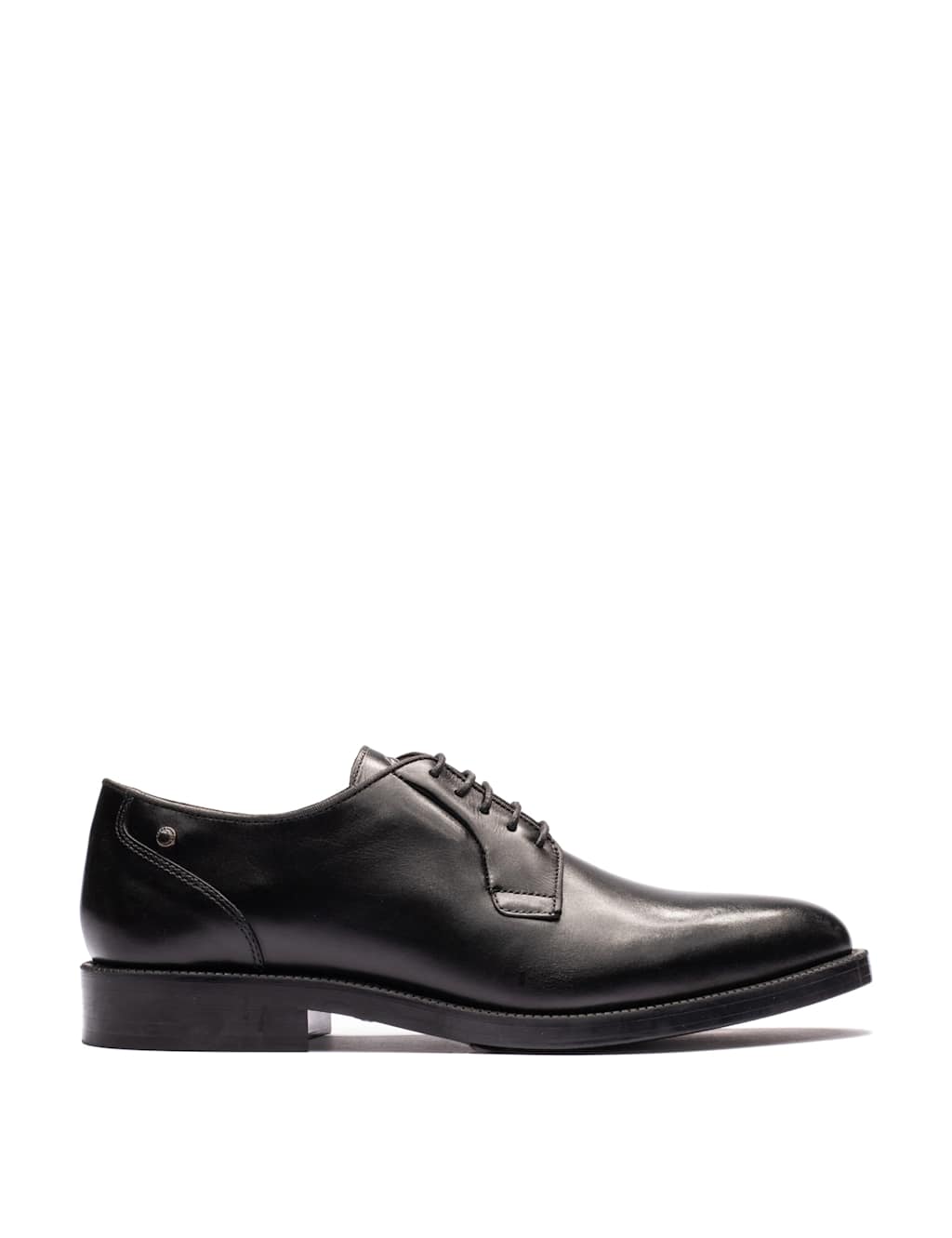 Base London Men's Leather Derby Shoes - 10 - Black - Available at M&S