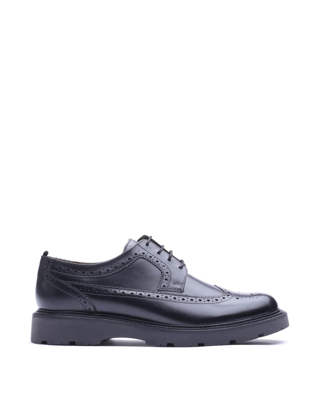 Base London Men's Leather Brogues - 7 - Black - Available at M&S