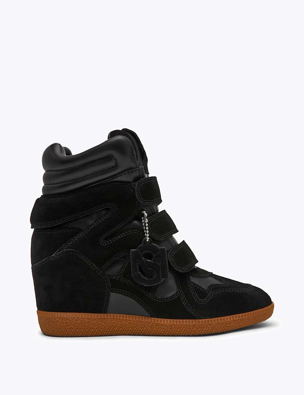 Steve Madden Women's Mavis Suede Trainers - 8 - Black - Available at M&S