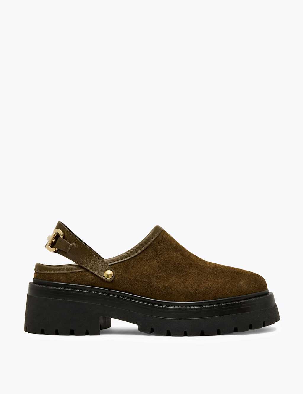 Steve Madden Women's Erba Suede Horsebit Mules - 5 - Green - Available at M&S