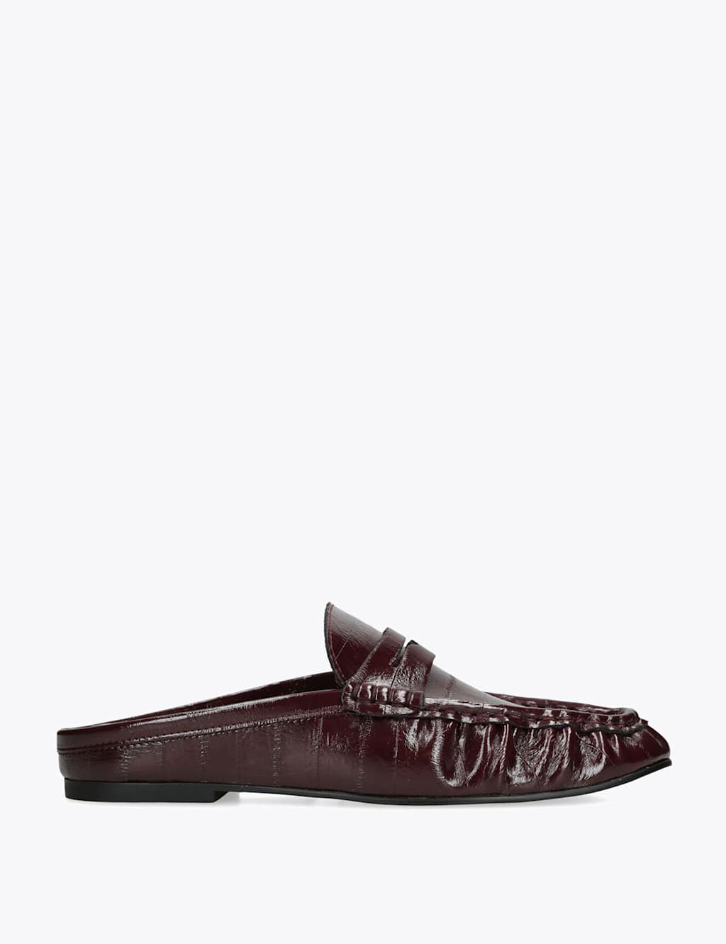 Steve Madden Women's Rafe Ruched Penny Mule Loafers - 5 - Burgundy - Available at M&S