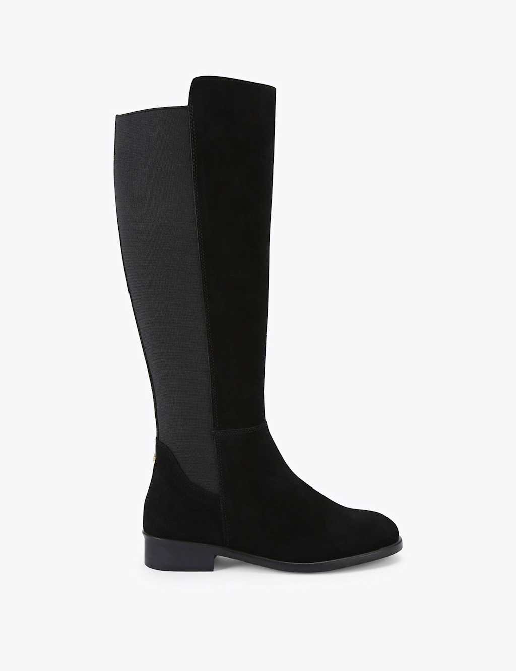 Carvela Women's Suede Round Toe Knee High Boots - 8 - Black - Available at M&S
