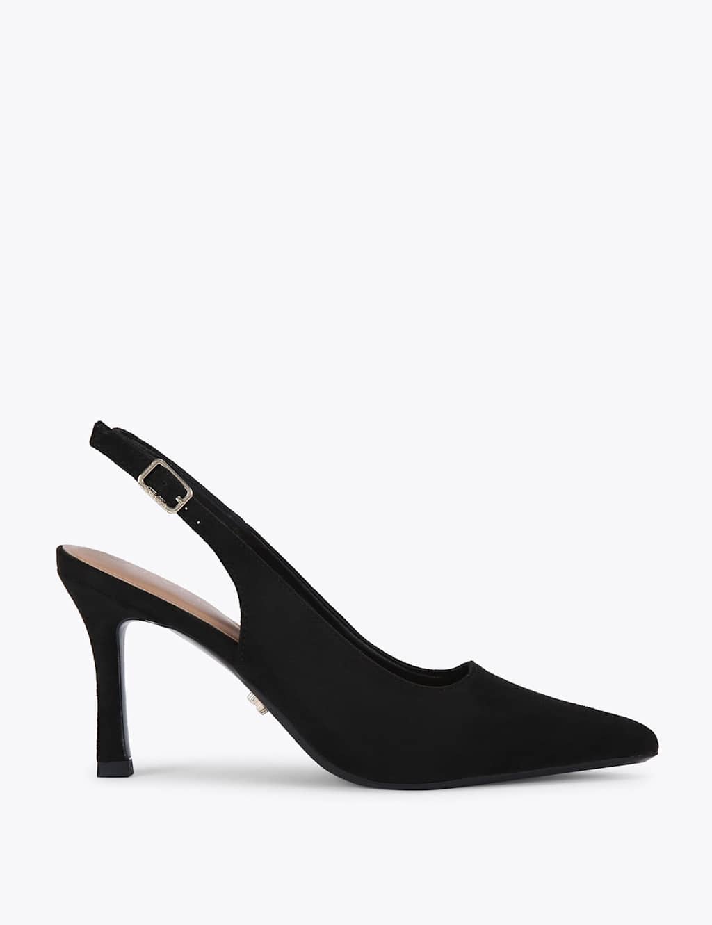 Carvela Women's Stiletto Heel Pointed Slingback Shoes - 8 - Black - Available at M&S