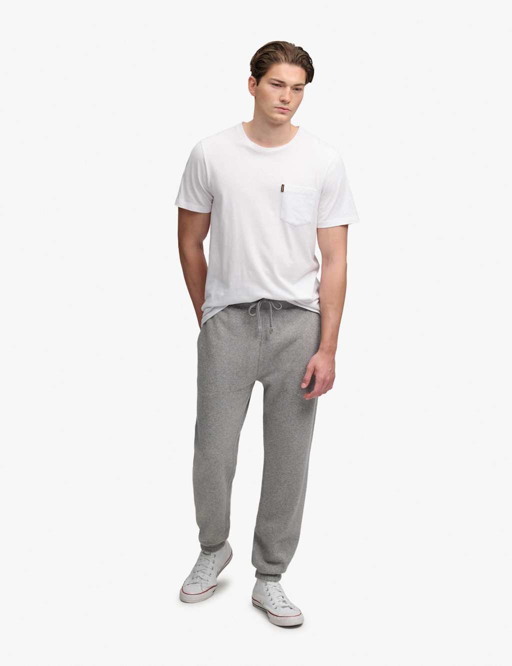 Superdry & Co Men's Slim Fit Cuffed Joggers - M - Dark Grey - Available at M&S