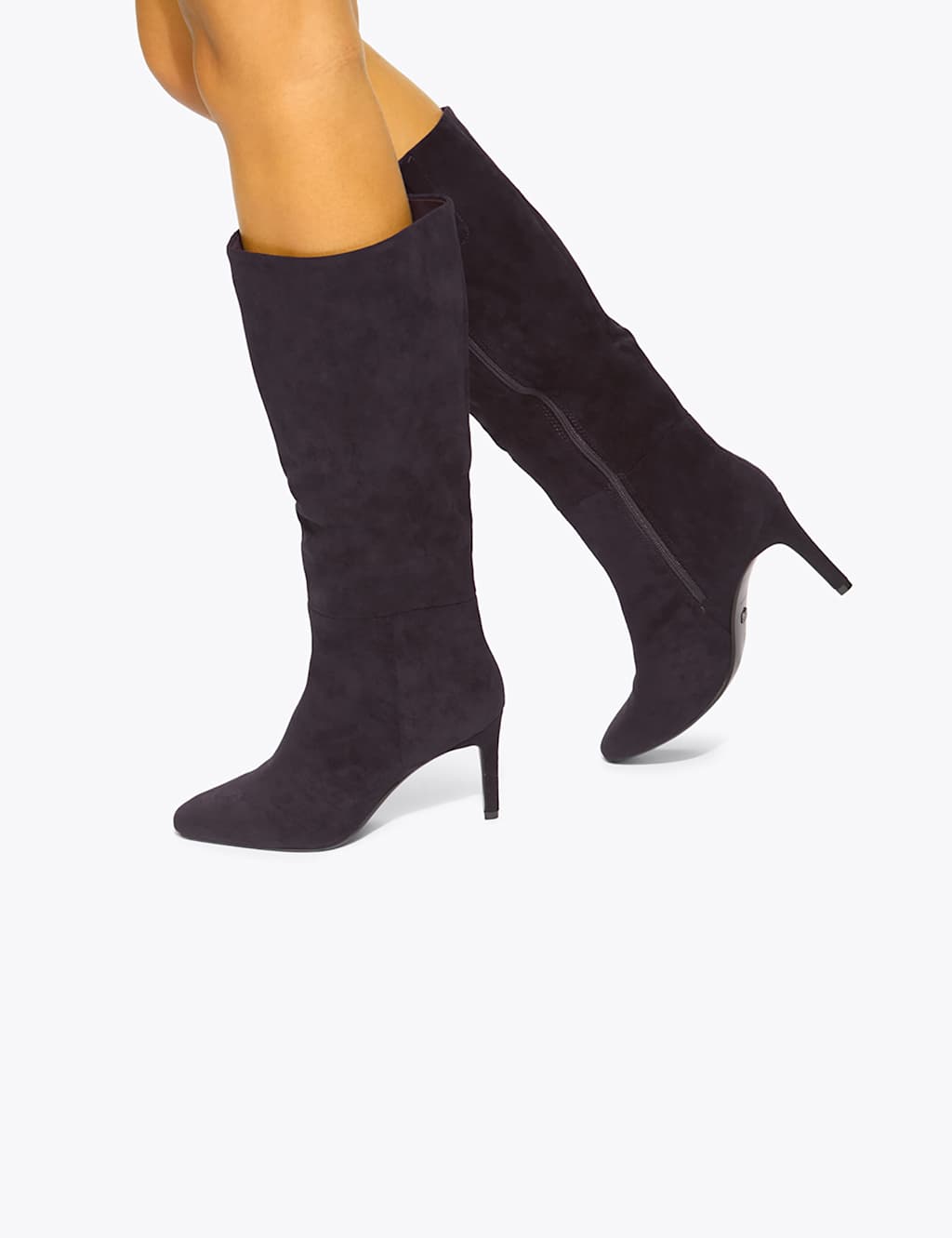 Kurt Geiger Women's Stiletto Heel Knee High Boots - 4 - Brown - Available at M&S