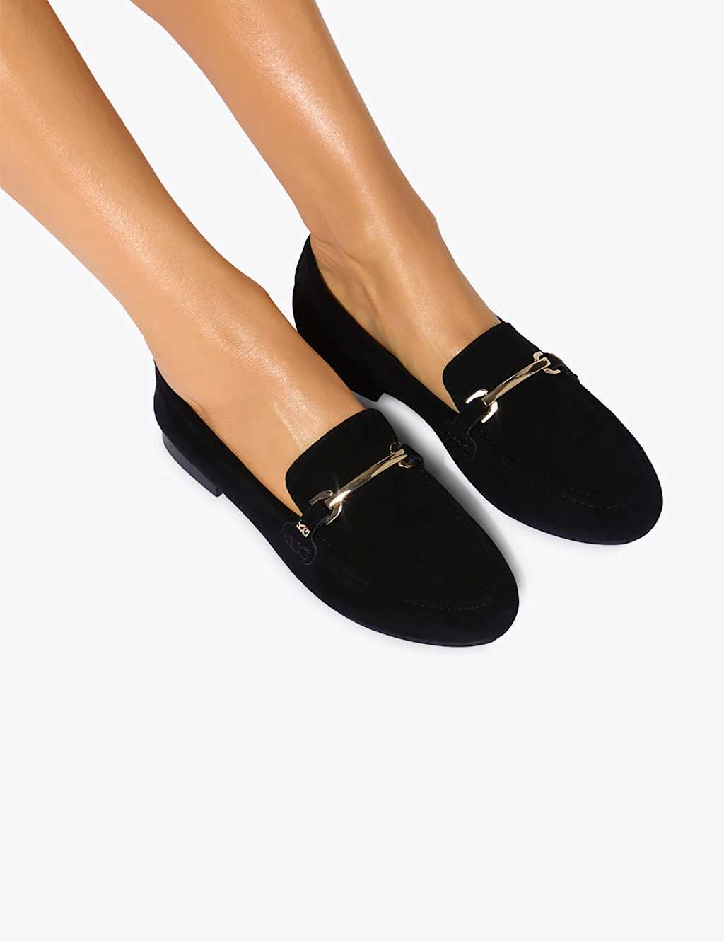 Kurt Geiger Women's Suede Flat Loafers - 3 - Black - Available at M&S