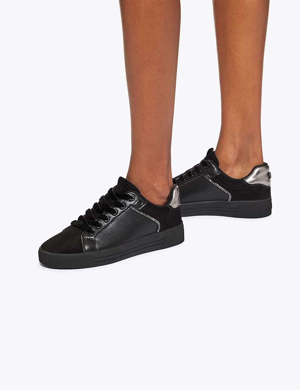 Kurt Geiger Women's Lillian2 Trainers - 6 - Black Mix - Available at M&S