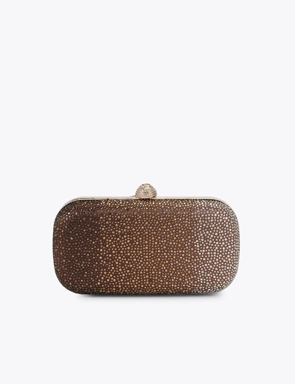 Carvela Women's Embellished Chain Strap Clutch Bag - Brown - Available at M&S