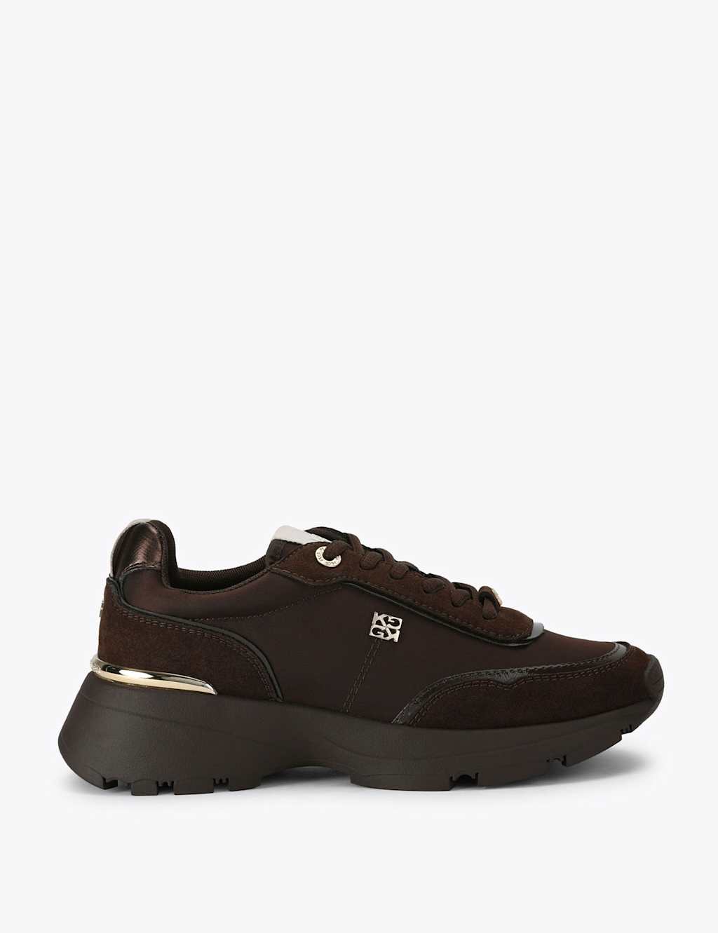 Kurt Geiger Women's Lemi Trainers - 5 - Brown - Available at M&S