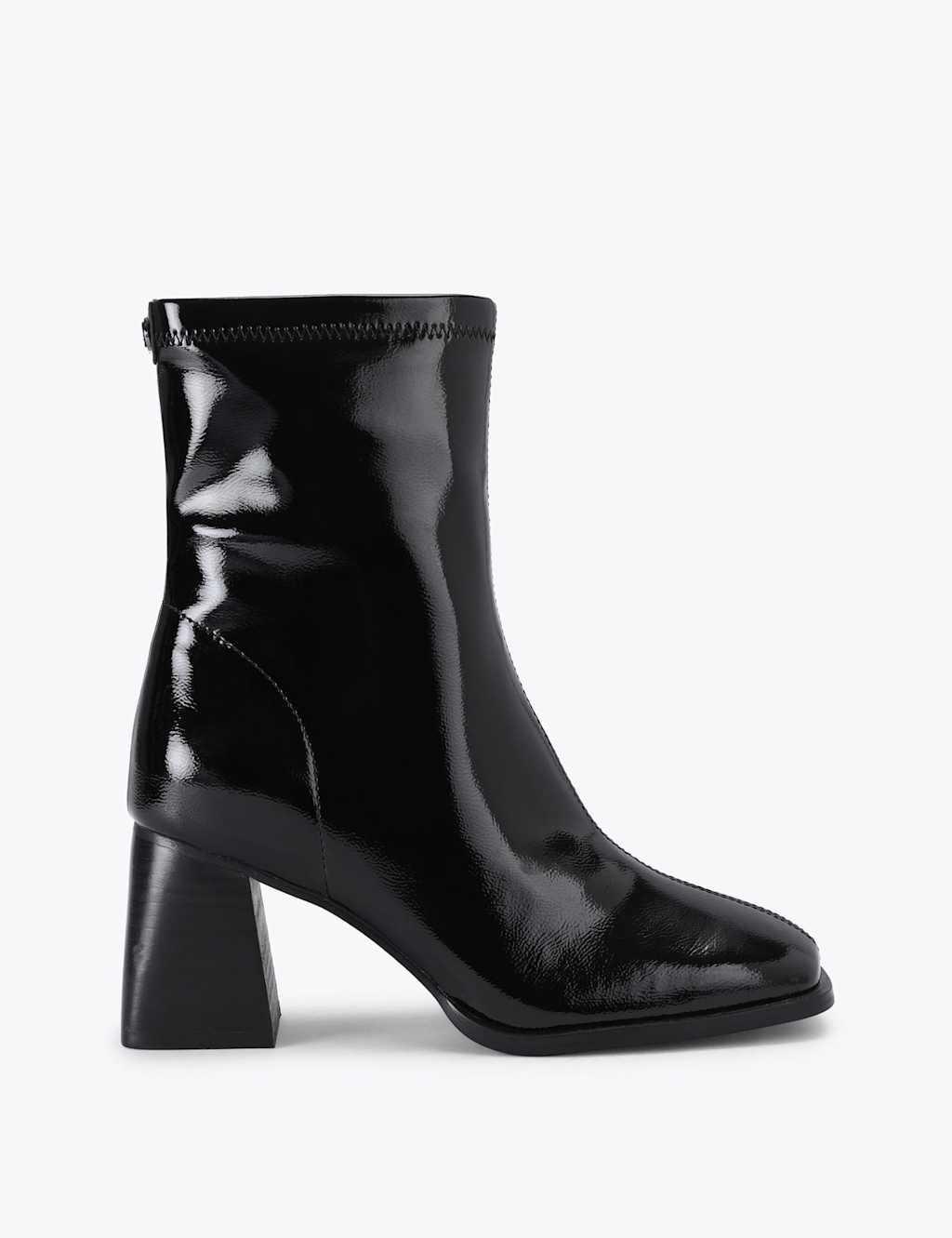 Kurt Geiger Women's Skyler Patent Leather Ankle Boots - 6 - Black - Available at M&S