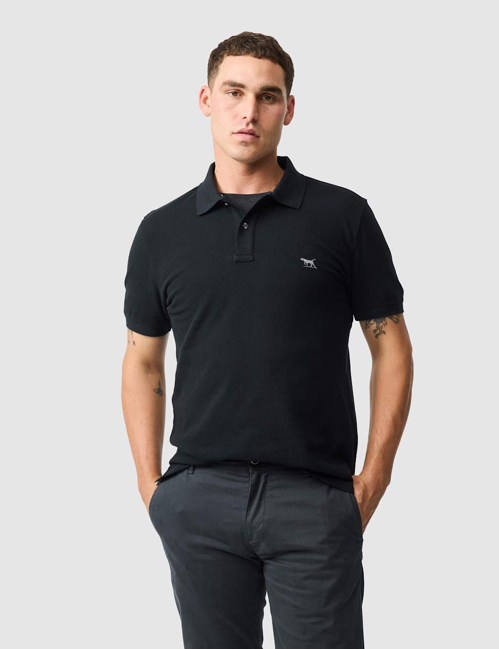 Rodd & Gunn Men's Pure Cotton Pique Polo Shirt - XS - Black - Available at M&S
