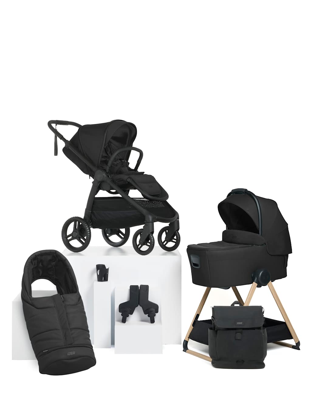 Mamas & Papas Ocarro 2 Essential Stand Bundle - Black - Available at M&S